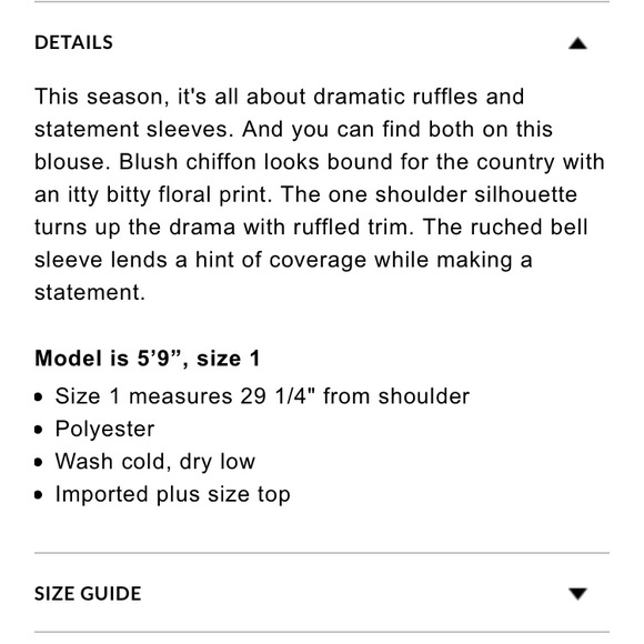 NWT TORRID Floral Chiffon Ruffled One Shoulder Top - Picture 4 of 6